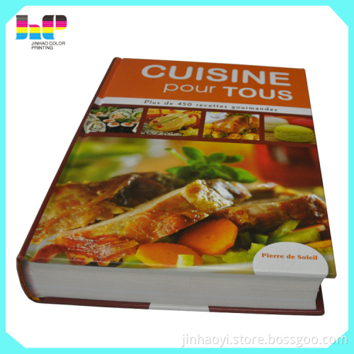 Offset hardcover book manufacturer, high quality hardcover cook books printing